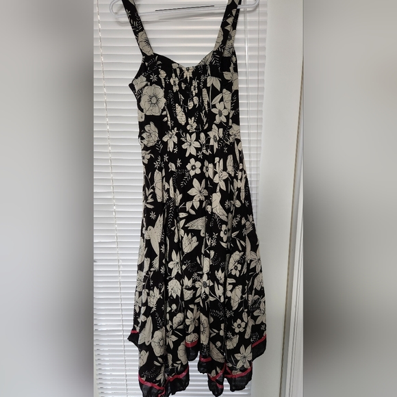 Anthropologie Maeve Vivienne Maxi Dress, Black and White, Size US 6 - Picture 4 of 8